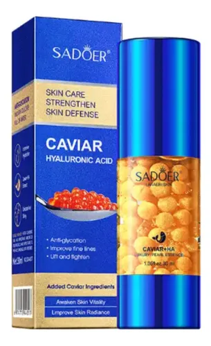 LOCION/SERUM FACIAL DE CAVIAR CON ACIDO HIALURONICO - SADOER
