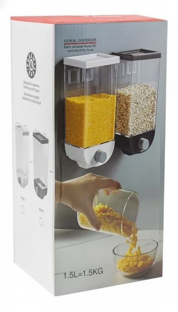 DISPENSADOR DE PARED PARA CEREAL/GRANOS/DULCES/FRUTOS SECOS