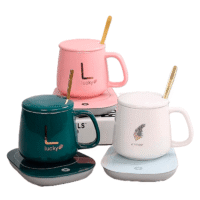 TAZA CON CALENTADOR ELECTRICO PARA CAFE/LECHE/TE