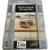 RECIPIENTE ORGANIZADOR DE PLASTICO TRANSPARENTE PARA REFRIGERADORA