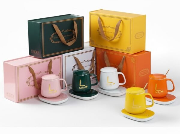 TAZA CON CALENTADOR ELECTRICO PARA CAFE/LECHE/TE