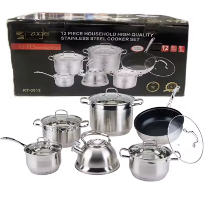 JUEGO IMPORTADO DE UTENSILIOS DE COCINA DE ACERO INOXIDABLE