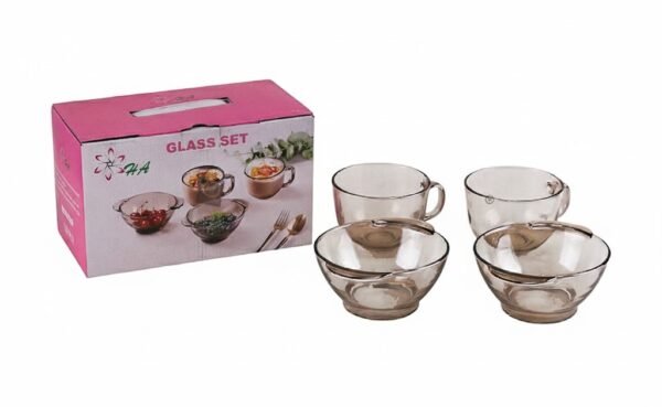 JUEGO DE CEVICHERA DE VIDRIO 4 PIEZAS