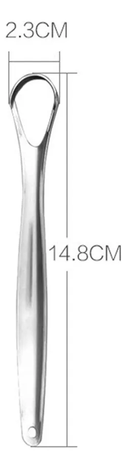 LIMPIADOR LINGUAL X2 UNIDADES DE ACERO INOXIDABLE