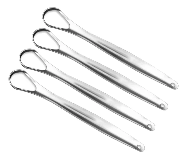 LIMPIADOR LINGUAL X2 UNIDADES DE ACERO INOXIDABLE