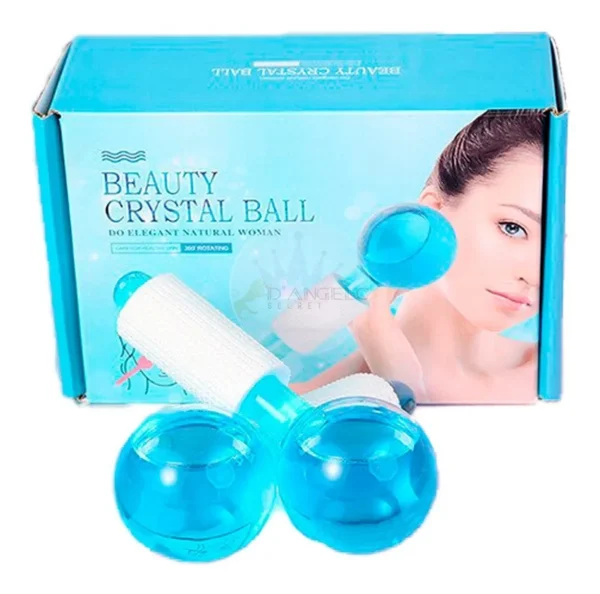 MASAJEADOR FACIAL CON ESFERAS DE CRISTAL