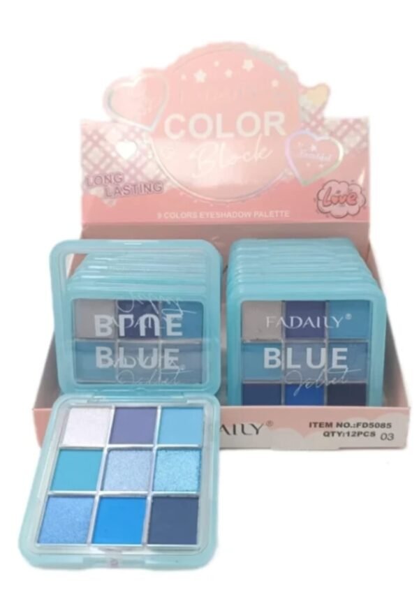 PALETA DE SOMBRAS DE OJOS AZUL