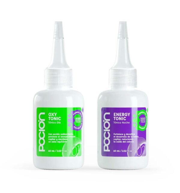 SET DE 2 TONICOS DEL CABELLO PARA USO NOCTURNO Y DIURNO 60ML C/U - LINEA PROFESIONAL